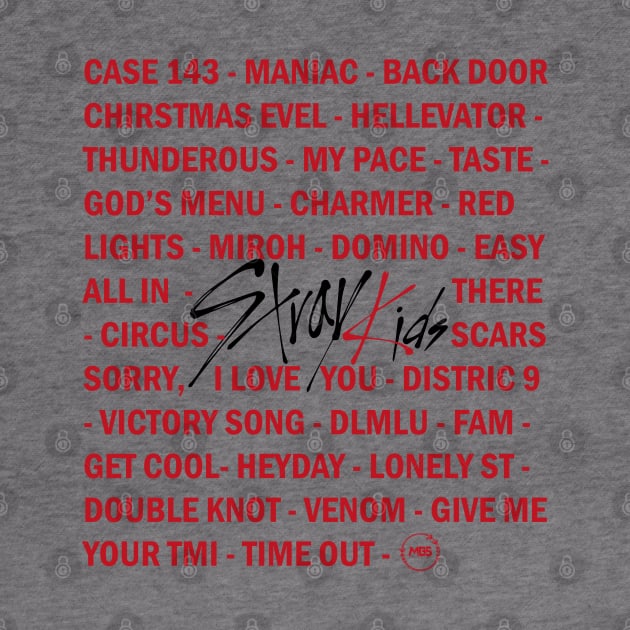 Design with stray kids songs by MBSdesing 